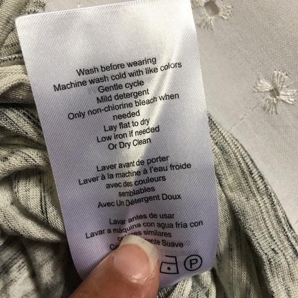 Motherhood Maternity Long Sleeve Rouched Grey Top - Picture 6 of 6